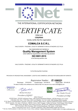 certificato iqnet n° it-106521