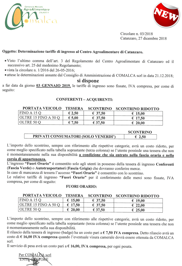 Circolare 03/2018